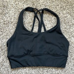 Paragon size medium black strappy sports bra